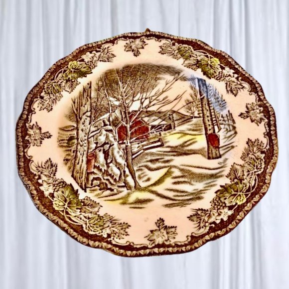 Johnson Bros Friendly Village Bread + Butter Dessert Plate Sugar Maple 6” - Picture 2 of 9